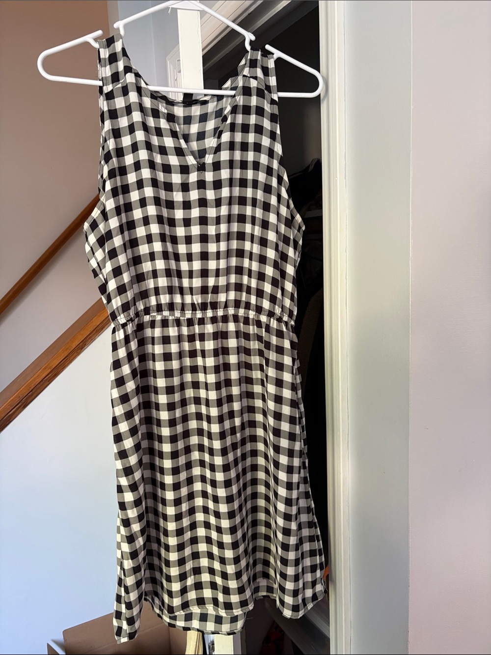 41 Hawthorn Black & White Gingham Sleeveless Dress